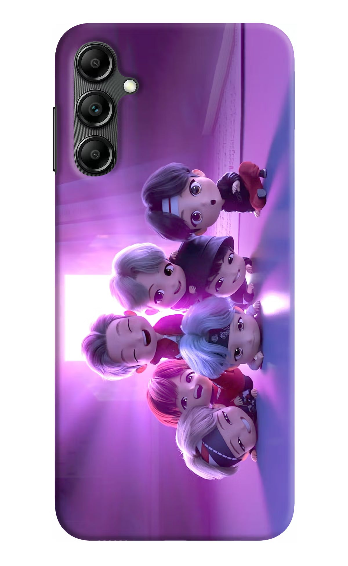 BTS Chibi Samsung A14 5G Hard Case Back Cover by Casekaro