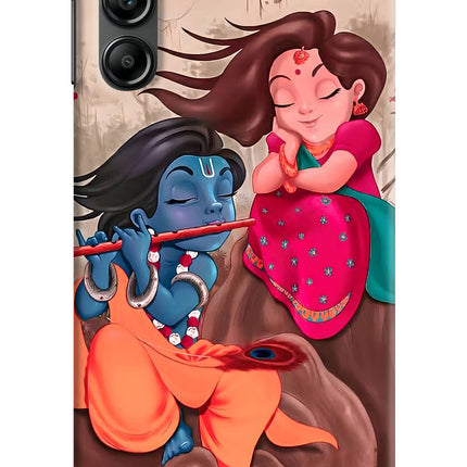 Radhe Krishna Samsung A14 5G Hard Case Back Cover by Casekaro