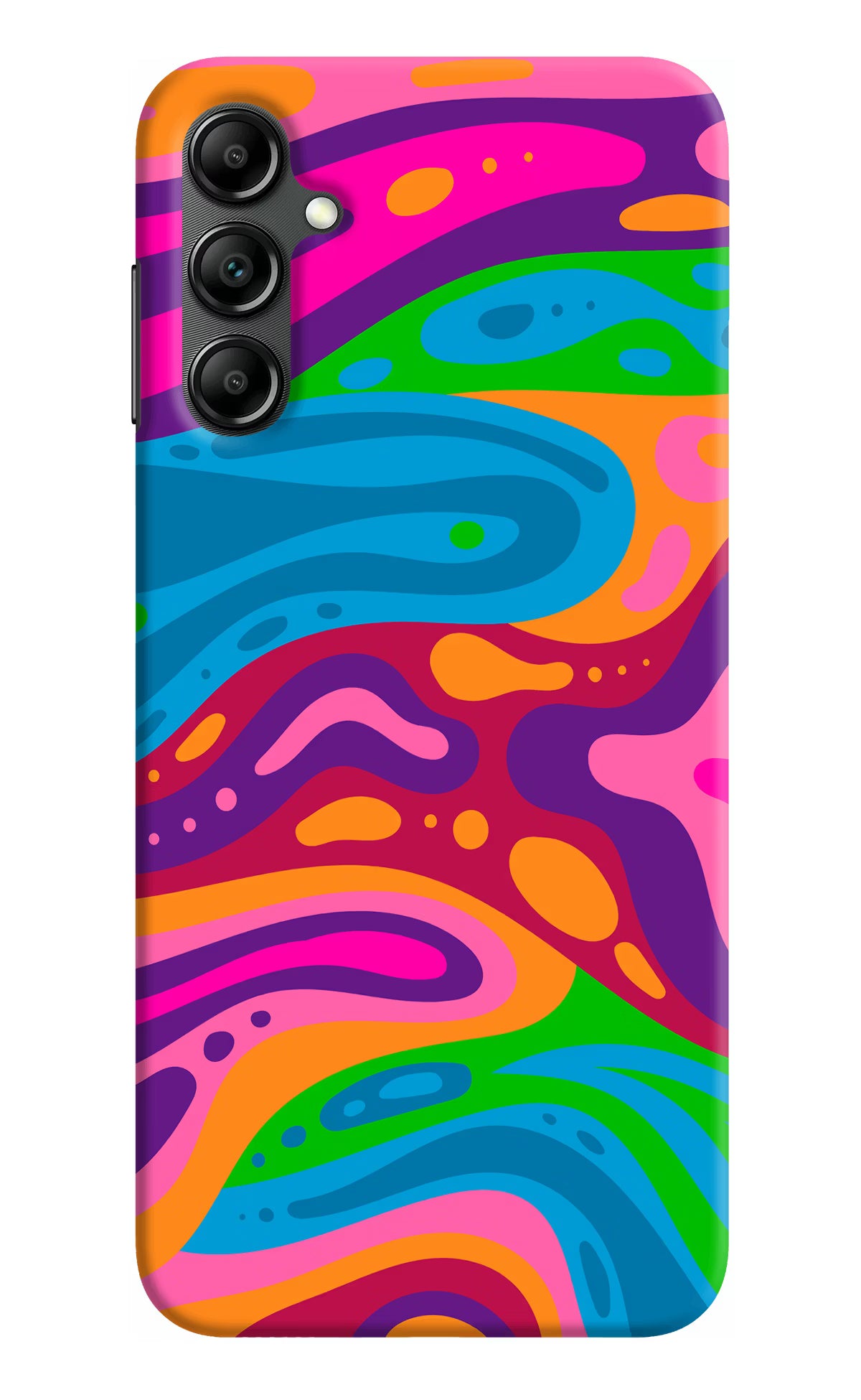 Trippy Pattern Samsung A14 5G Hard Case Back Cover by Casekaro