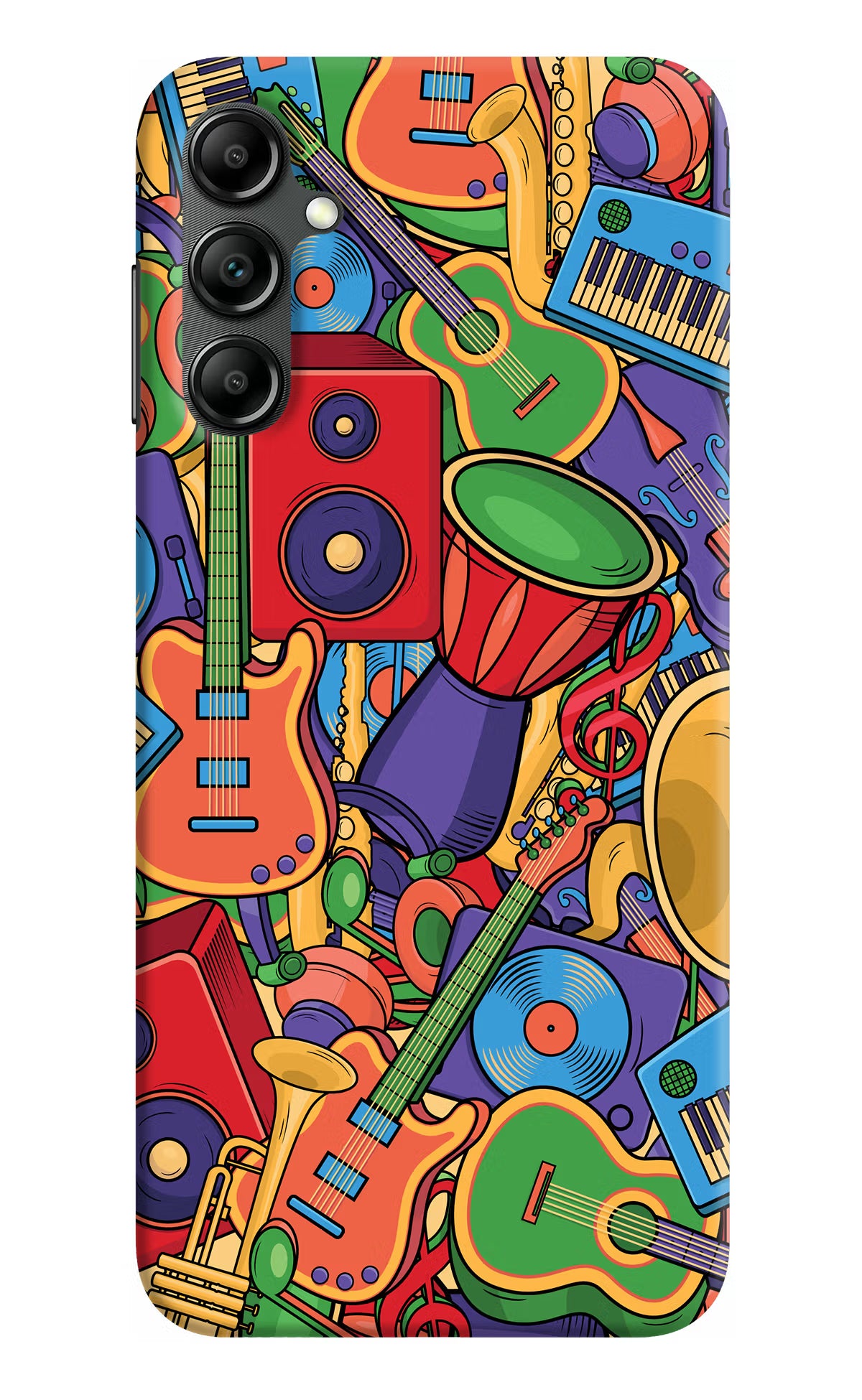 Music Instrument Doodle Samsung A14 5G Hard Case Back Cover by Casekaro