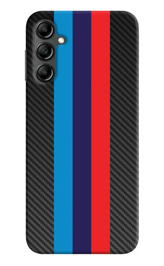 BMW Stripes Pattern Samsung A14 5G Hard Case Back Cover by Casekaro