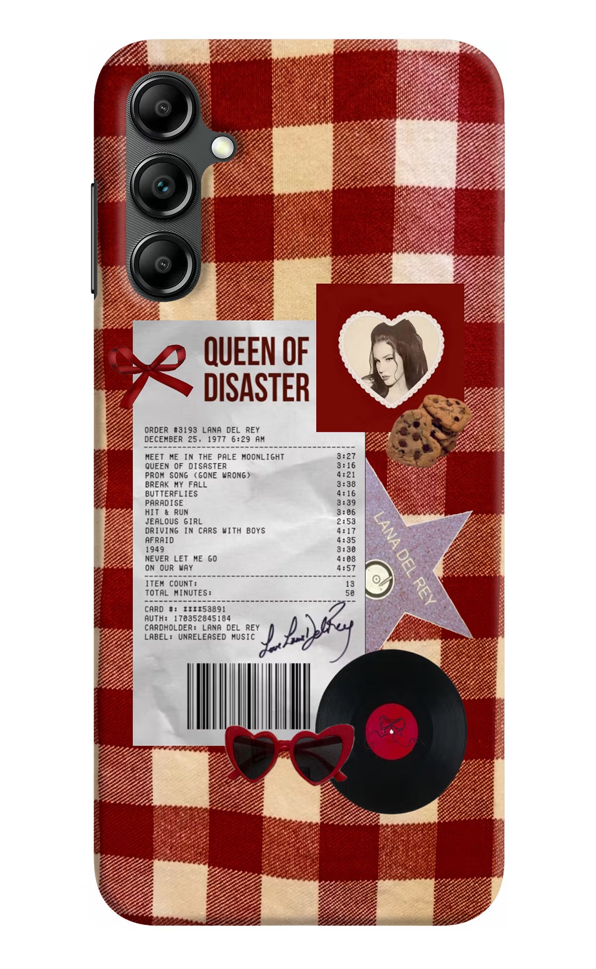 Queen of Disaster Samsung A14 5G Hard Case Back Cover by Casekaro