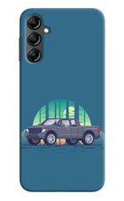 Retro Garage Vibe Samsung A14 5G Hard Case Back Cover by Casekaro