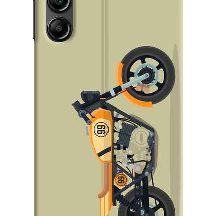 Vertical Speedster Samsung A14 5G Hard Case Back Cover by Casekaro