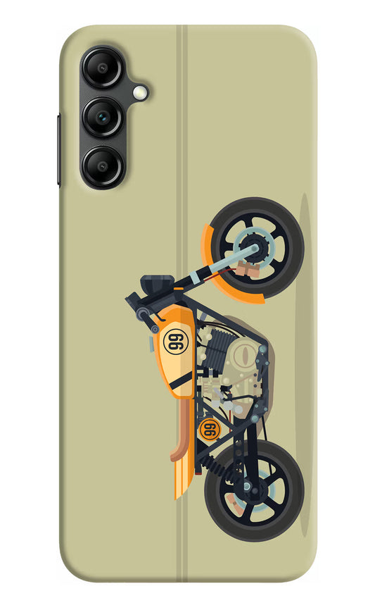 Vertical Speedster Samsung A14 5G Hard Case Back Cover by Casekaro