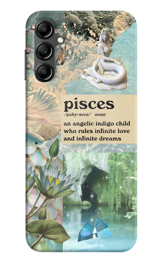 Pisces Zodiac Samsung A14 5G Hard Case Back Cover by Casekaro