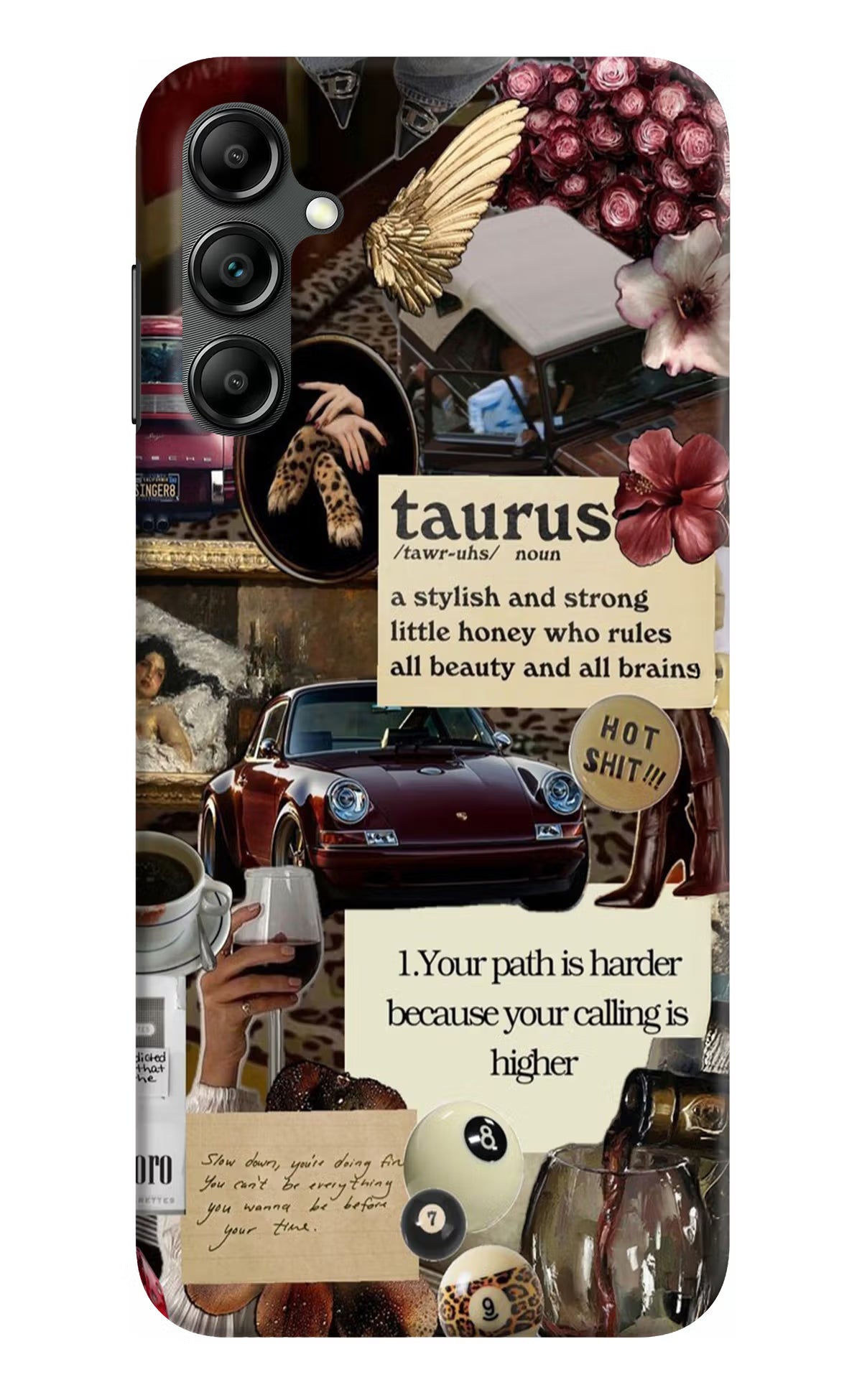 Taurus Zodiac Samsung A14 5G Hard Case Back Cover by Casekaro