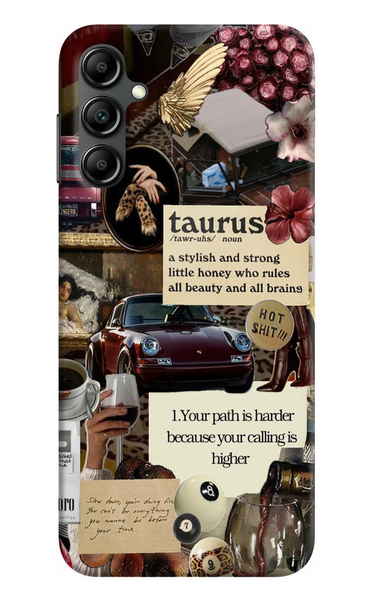 Taurus Zodiac Samsung A14 5G Hard Case Back Cover by Casekaro