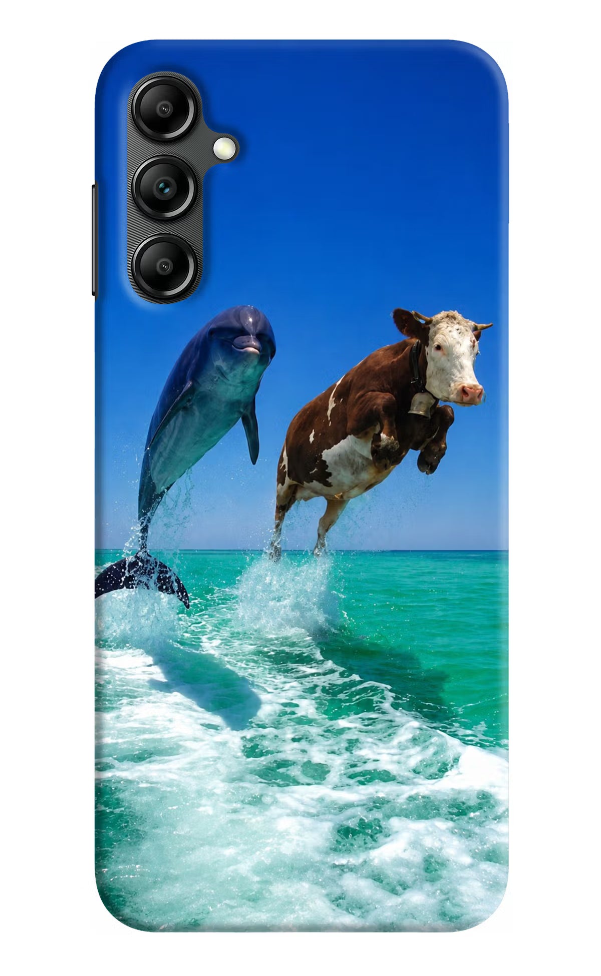 Dolphin vs Cow Samsung A14 5G Back Cover