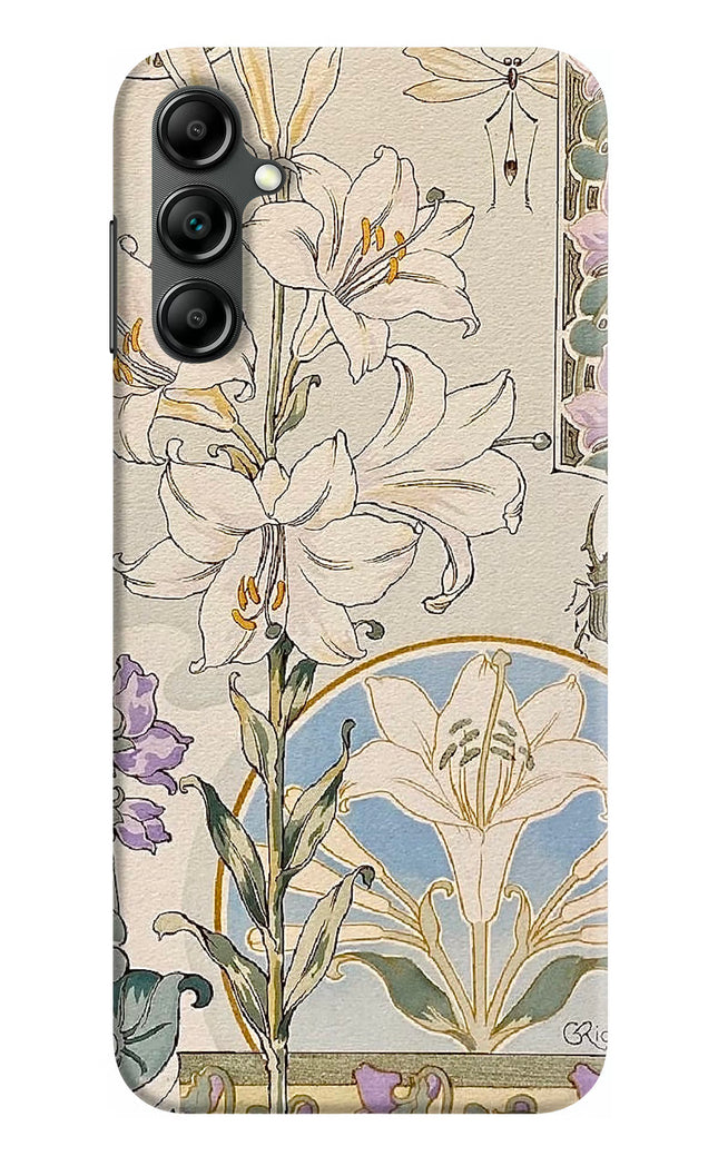 White Lily Samsung A14 5G Hard Case Back Cover by Casekaro