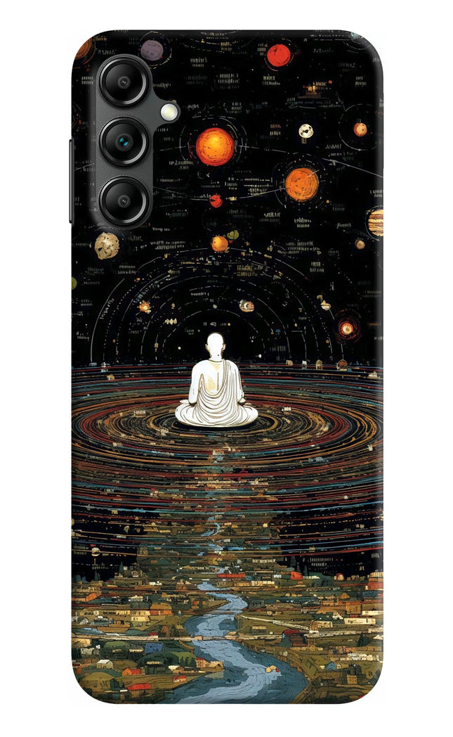 Space Monk Samsung A14 5G Hard Case Back Cover by Casekaro