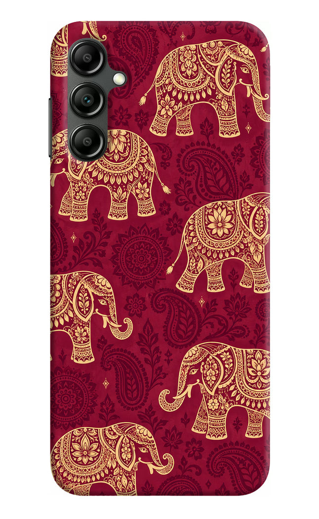 Maroon Elephant Samsung A14 5G Hard Case Back Cover by Casekaro