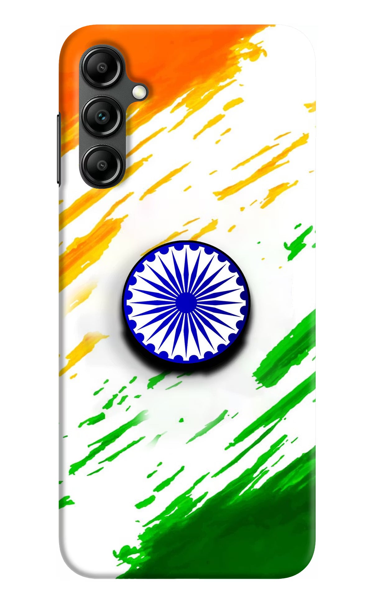Indian Flag Ashoka Chakra Samsung A14 5G Pop Case by Casekaro