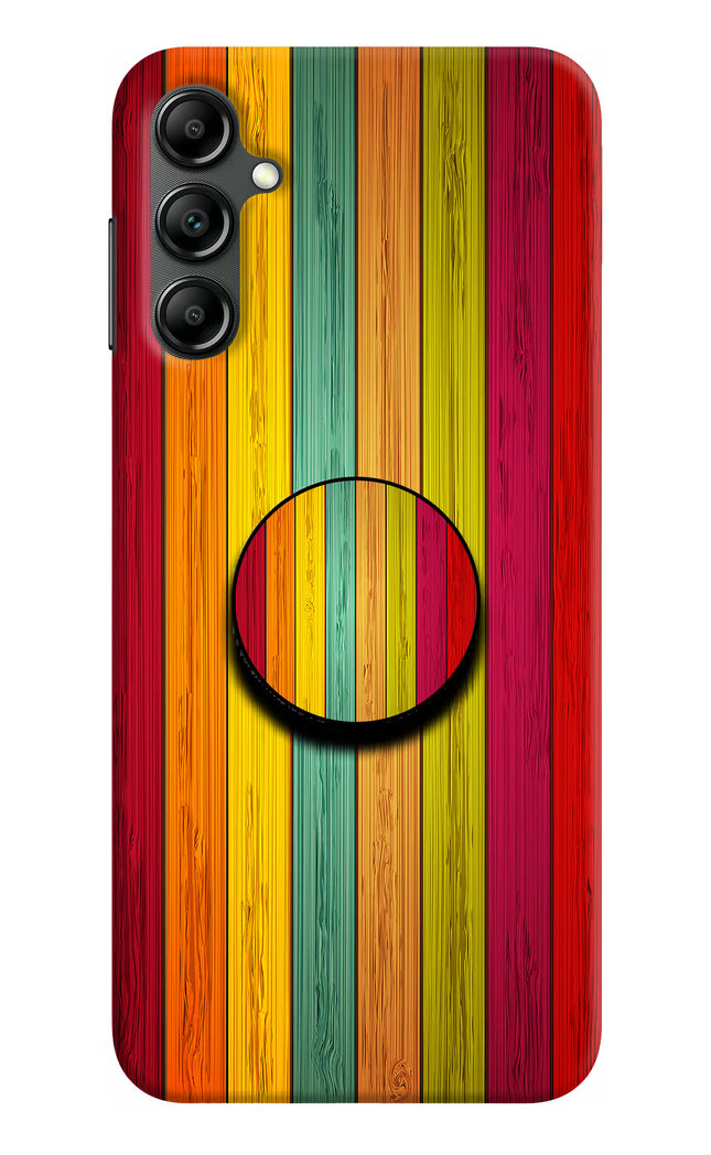 Multicolor Wooden Samsung A14 5G Pop Case by Casekaro