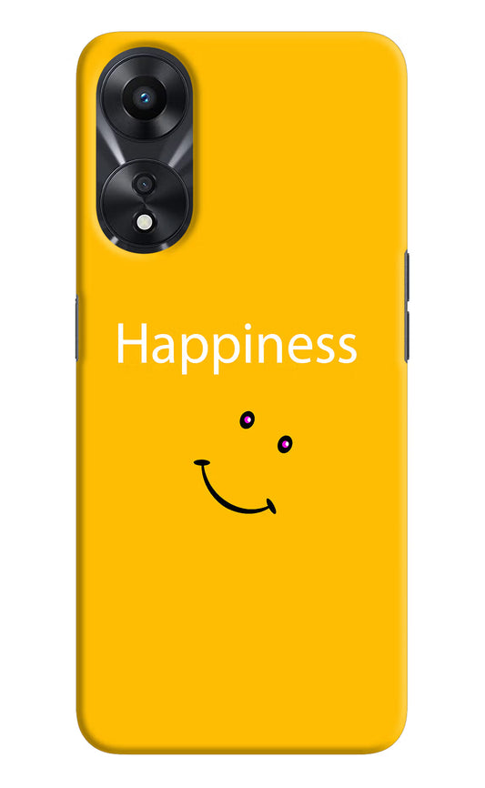 Happiness With Smiley Oppo A78 5G Hard Case Back Cover by Casekaro