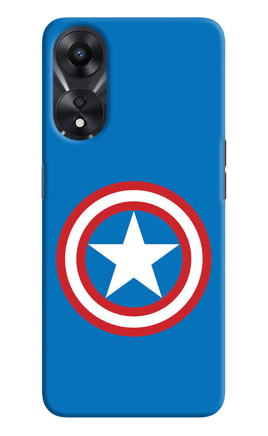Captain America Logo Oppo A78 5G Hard Case Back Cover by Casekaro