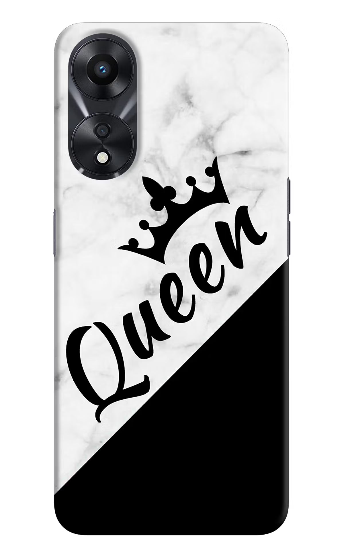 Queen Oppo A78 5G Hard Case Back Cover by Casekaro