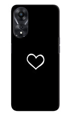 Heart Oppo A78 5G Hard Case Back Cover by Casekaro