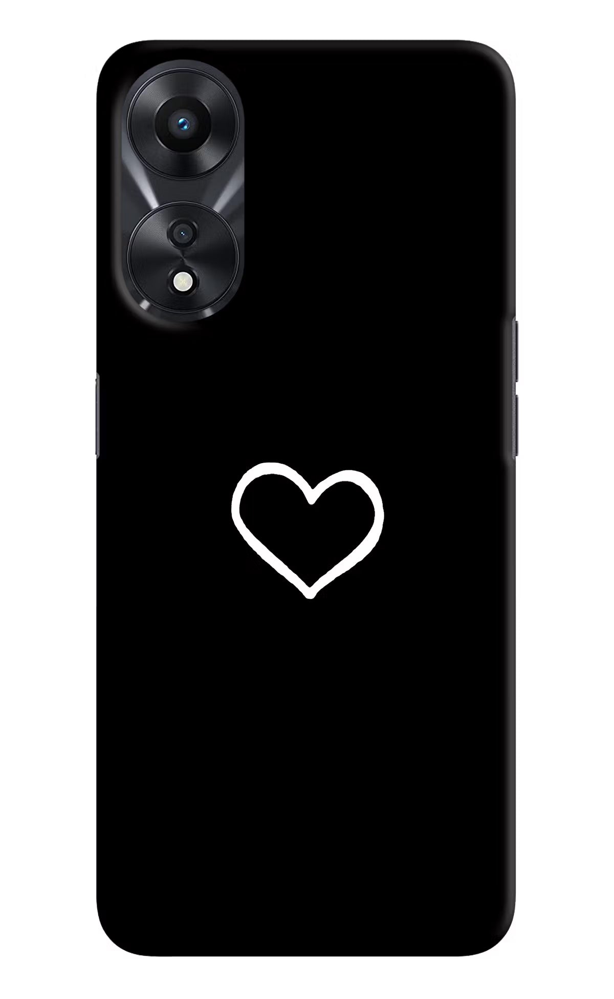 Heart Oppo A78 5G Hard Case Back Cover by Casekaro