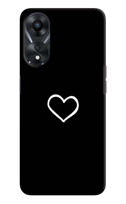 Heart Oppo A78 5G Hard Case Back Cover by Casekaro