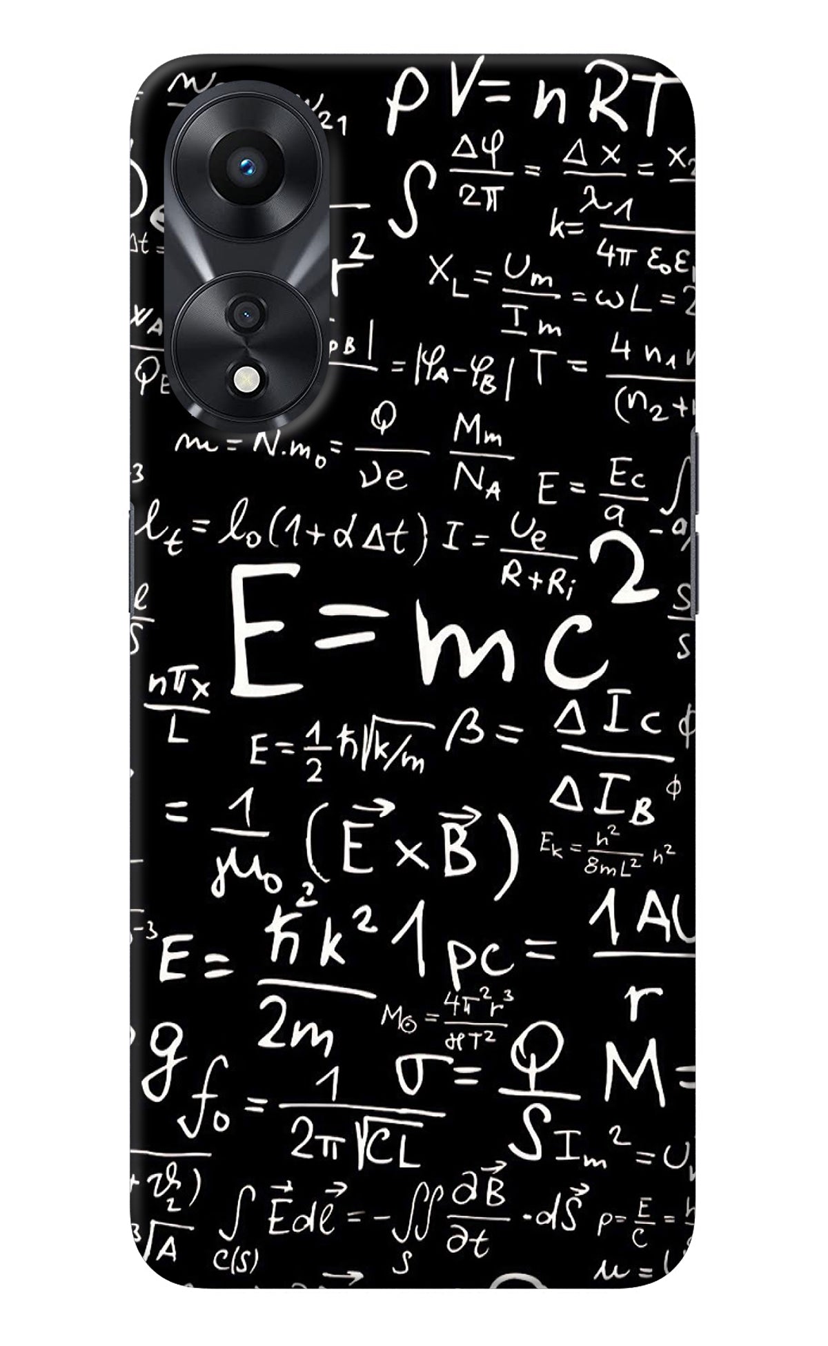 Physics Albert Einstein Formula Oppo A78 5G Back Cover