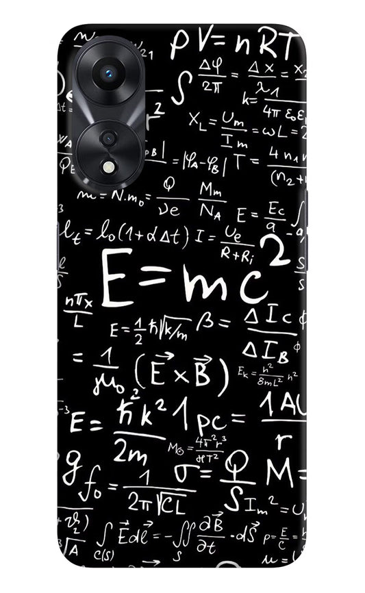 Physics Formula Oppo A78 5G Hard Case Back Cover by Casekaro