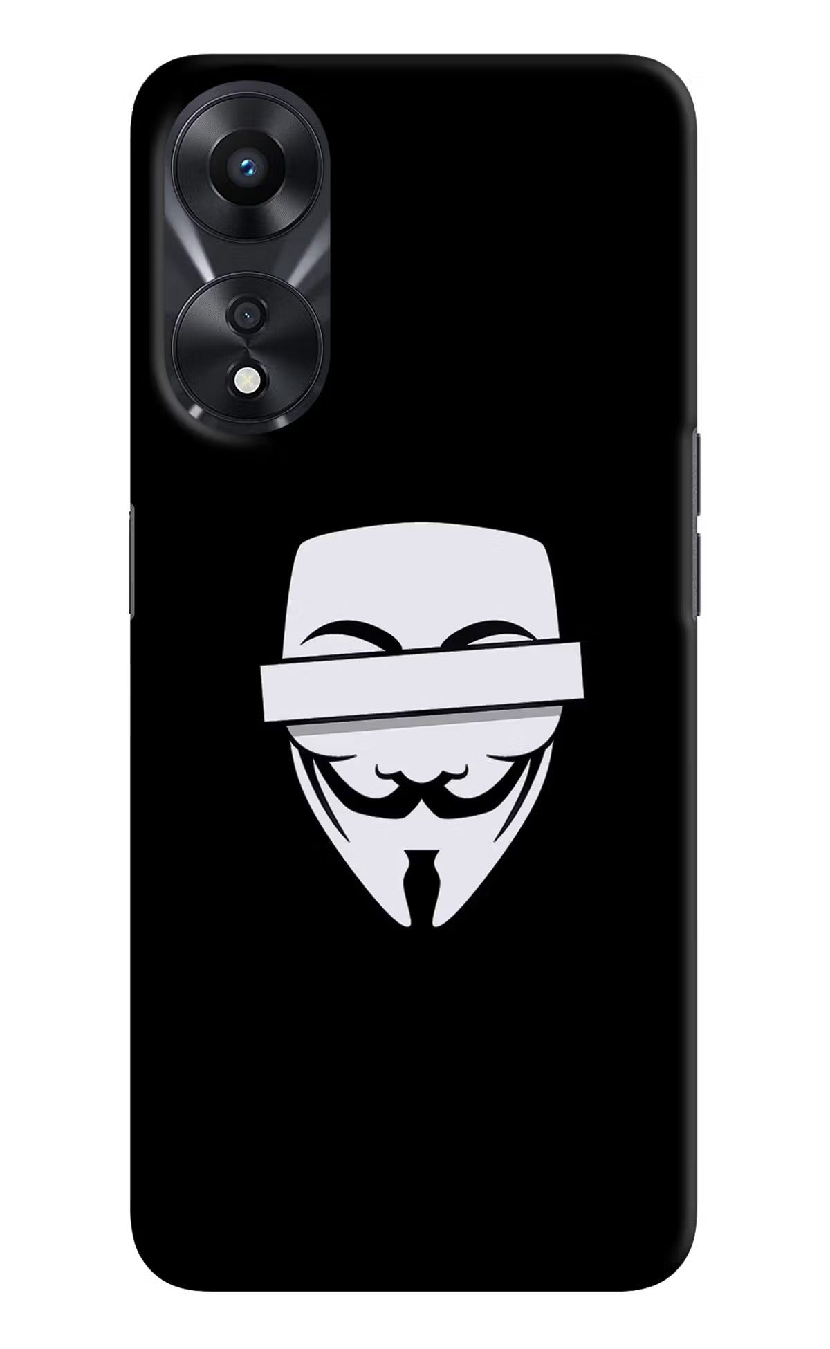 Anonymous Face Oppo A78 5G Hard Case Back Cover by Casekaro