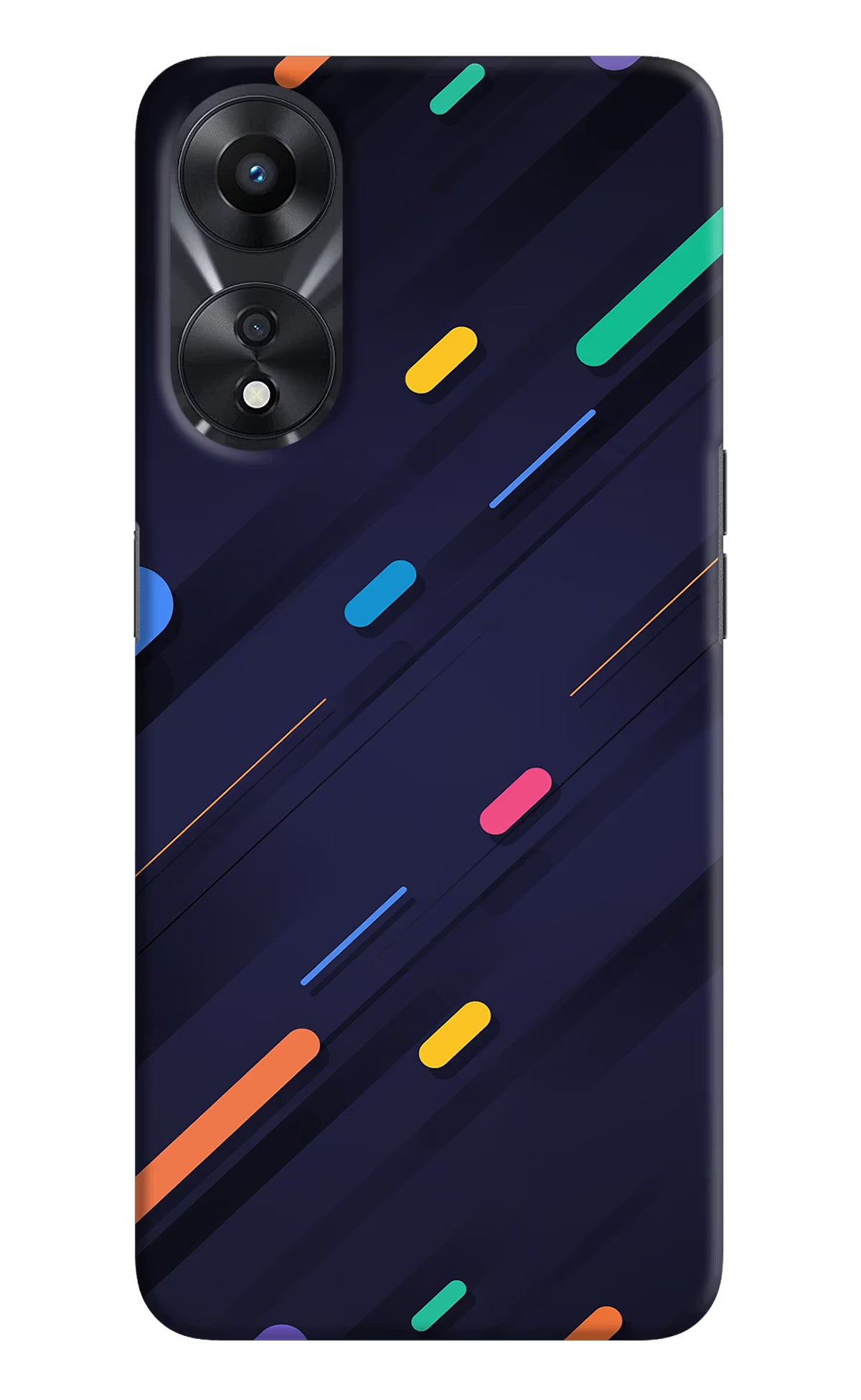 Abstract Design Oppo A78 5G Hard Case Back Cover by Casekaro