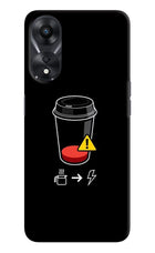 Coffee Oppo A78 5G Hard Case Back Cover by Casekaro