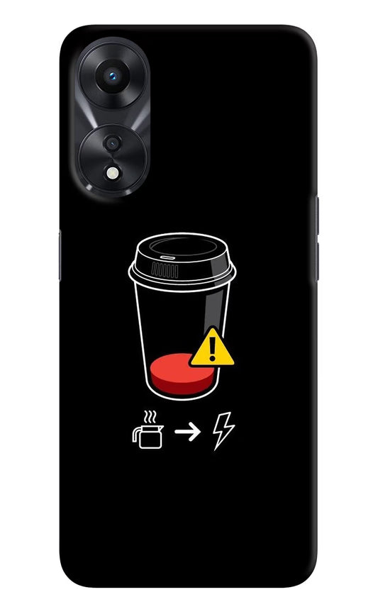 Coffee Oppo A78 5G Hard Case Back Cover by Casekaro