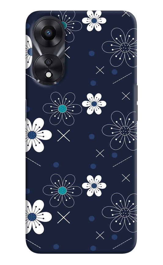 Flowers Oppo A78 5G Hard Case Back Cover by Casekaro