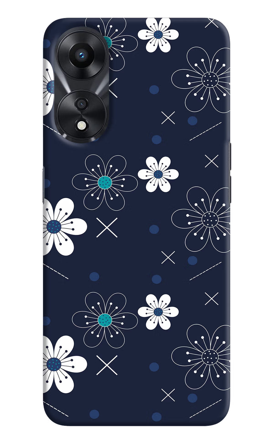 Flowers Oppo A78 5G Back Cover, Hard case