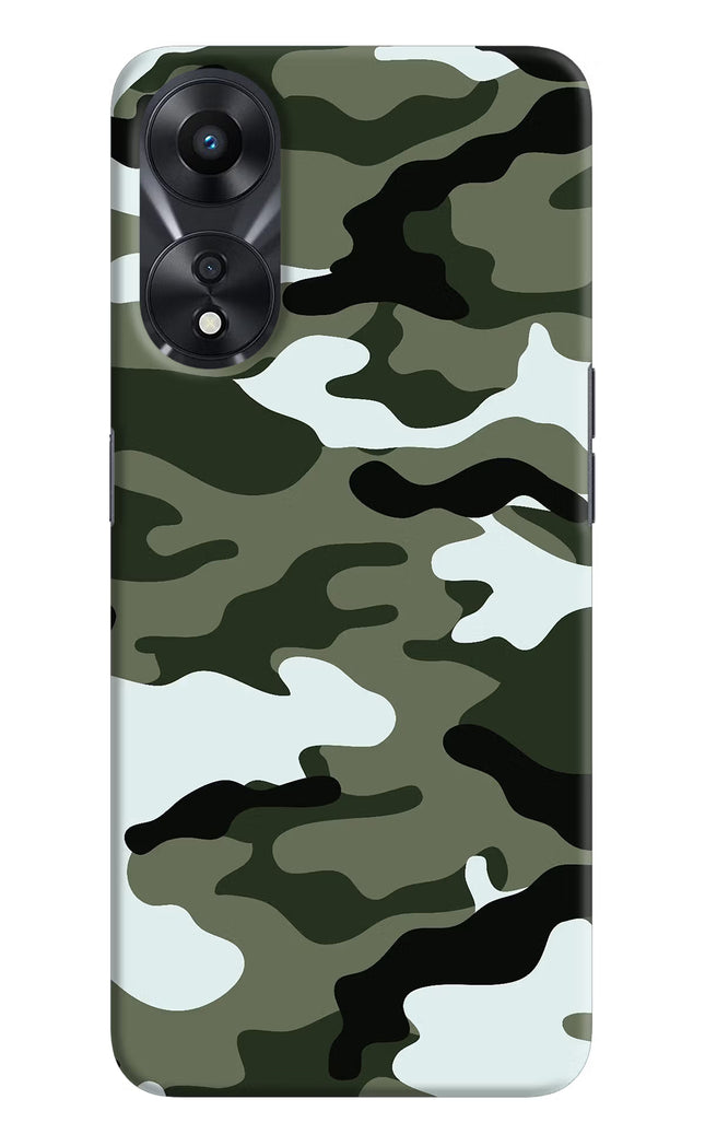 Camouflage Oppo A78 5G Hard Case Back Cover by Casekaro