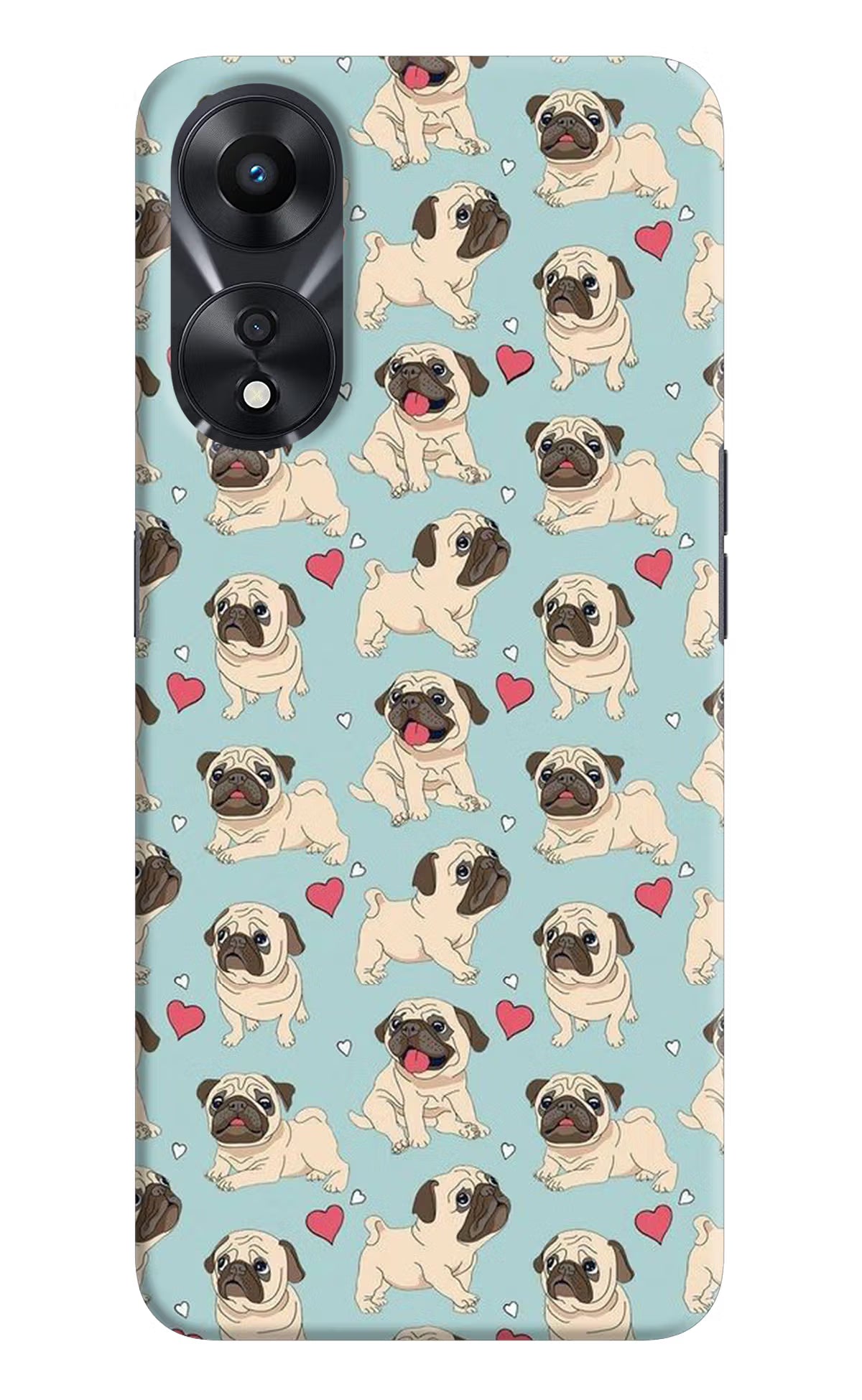 Pug Dog Oppo A78 5G Hard Case Back Cover by Casekaro