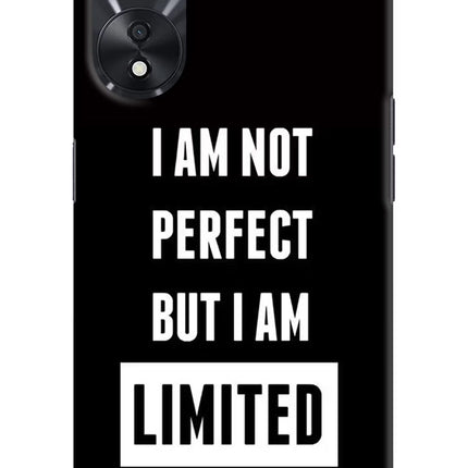 I Am Not Perfect But I Am Limited Edition Oppo A78 5G Hard Case Back Cover by Casekaro