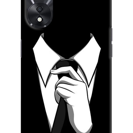 Black Tie Oppo A78 5G Hard Case Back Cover by Casekaro