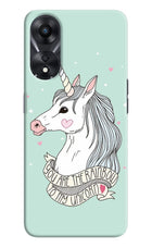 Unicorn Wallpaper Oppo A78 5G Hard Case Back Cover by Casekaro