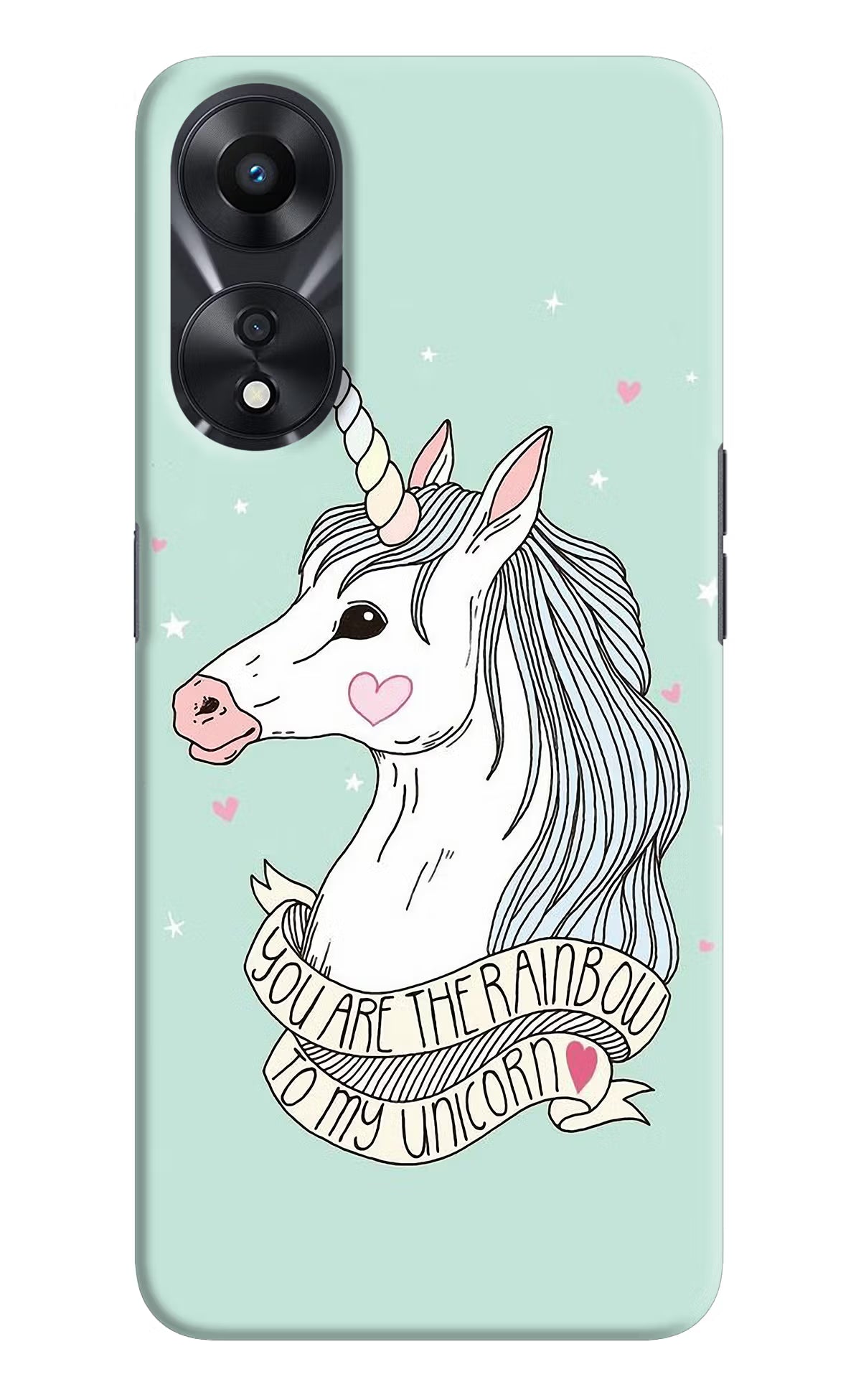 Unicorn Wallpaper Oppo A78 5G Hard Case Back Cover by Casekaro