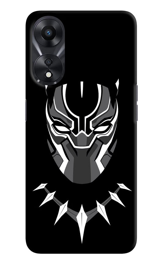 Black Panther Oppo A78 5G Hard Case Back Cover by Casekaro
