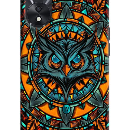 Angry Owl Art Oppo A78 5G Hard Case Back Cover by Casekaro