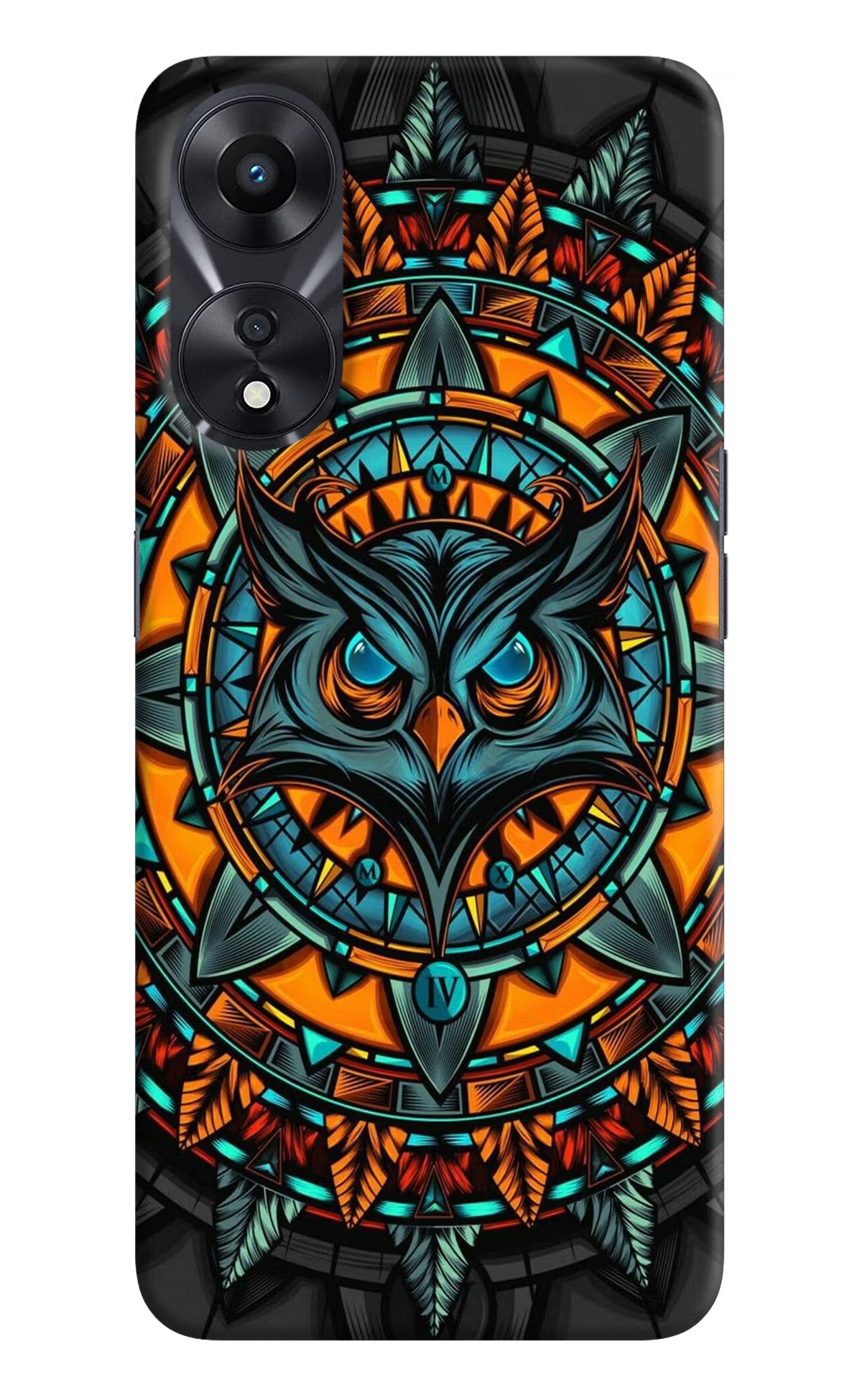 Angry Owl Art Oppo A78 5G Hard Case Back Cover by Casekaro