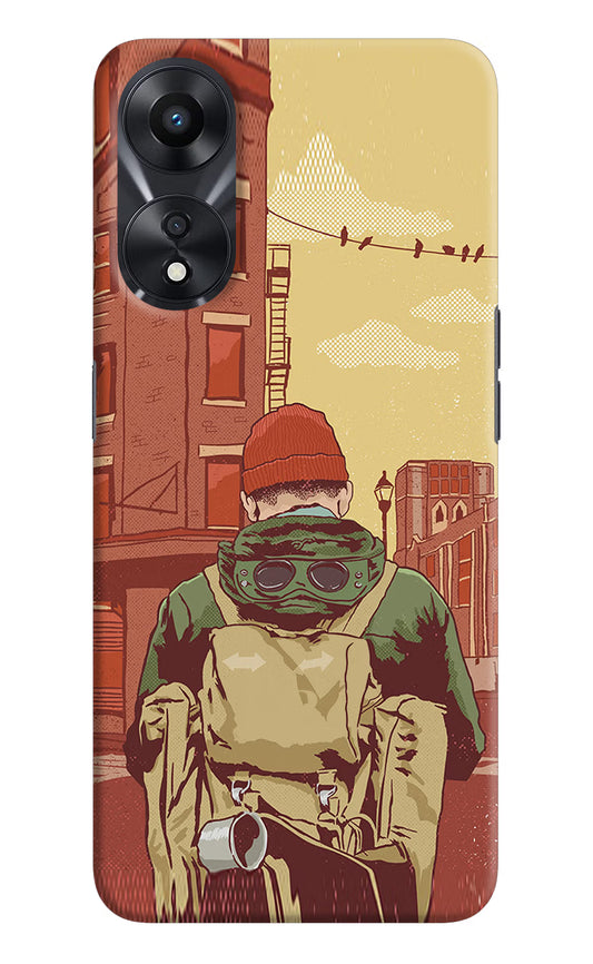 Adventurous Oppo A78 5G Hard Case Back Cover by Casekaro