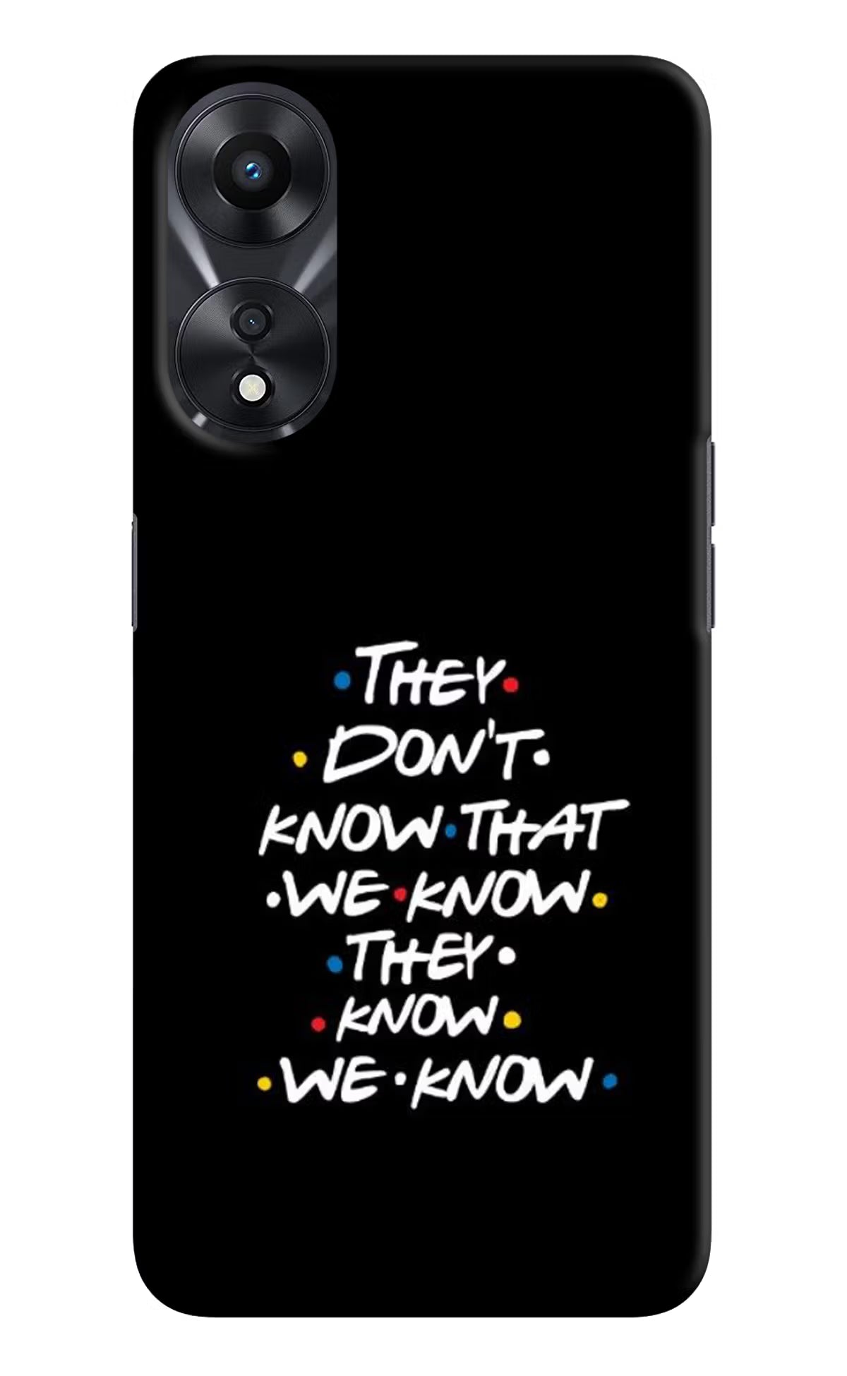 FRIENDS Dialogue Oppo A78 5G Hard Case Back Cover by Casekaro