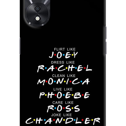 FRIENDS Character Oppo A78 5G Hard Case Back Cover by Casekaro
