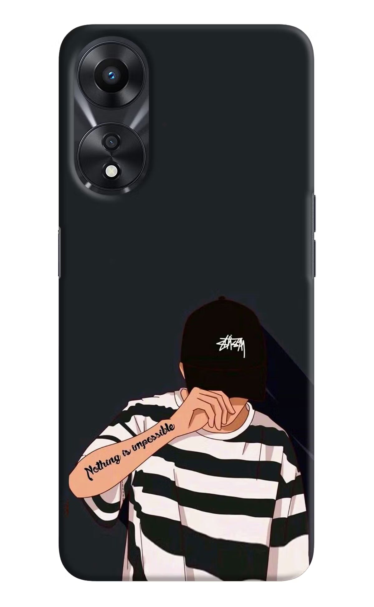 Aesthetic Boy Oppo A78 5G Hard Case Back Cover by Casekaro