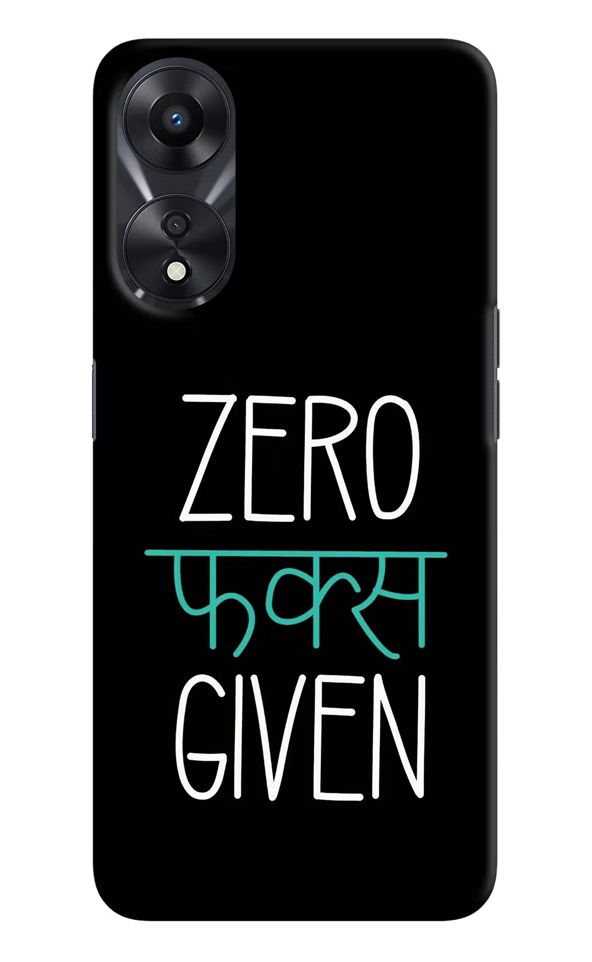 Zero Fucks Given Oppo A78 5G Hard Case Back Cover by Casekaro