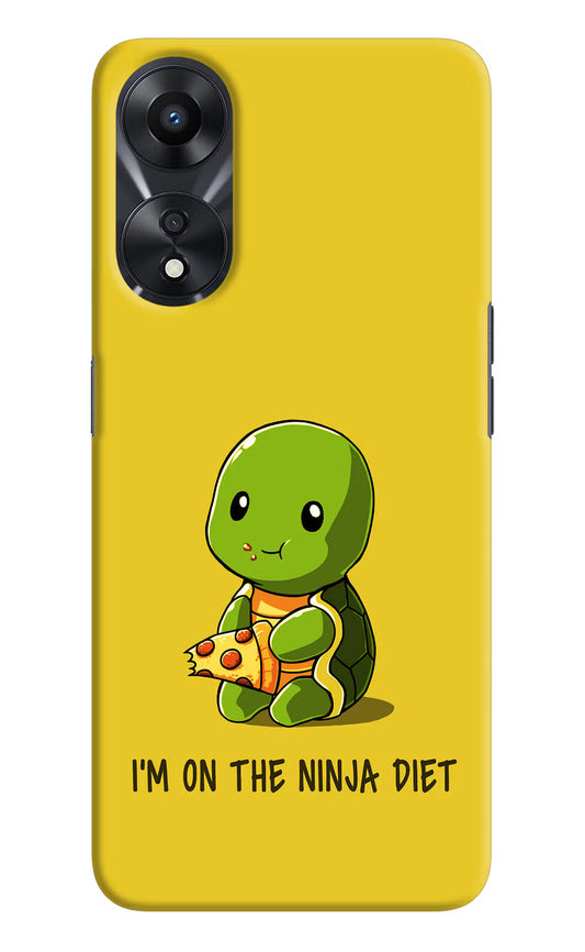 I'm on Ninja Diet Oppo A78 5G Hard Case Back Cover by Casekaro