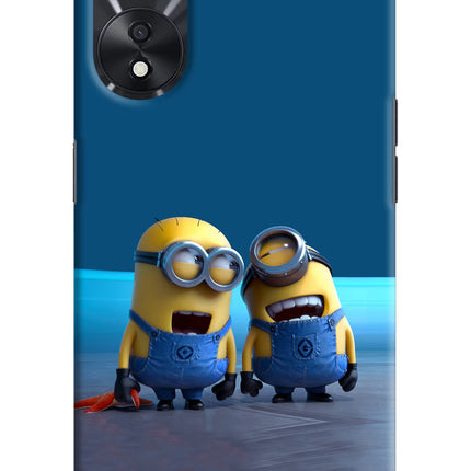 Minion Laughing Oppo A78 5G Hard Case Back Cover by Casekaro