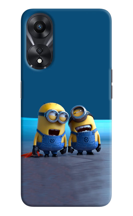 Minion Laughing Oppo A78 5G Hard Case Back Cover by Casekaro