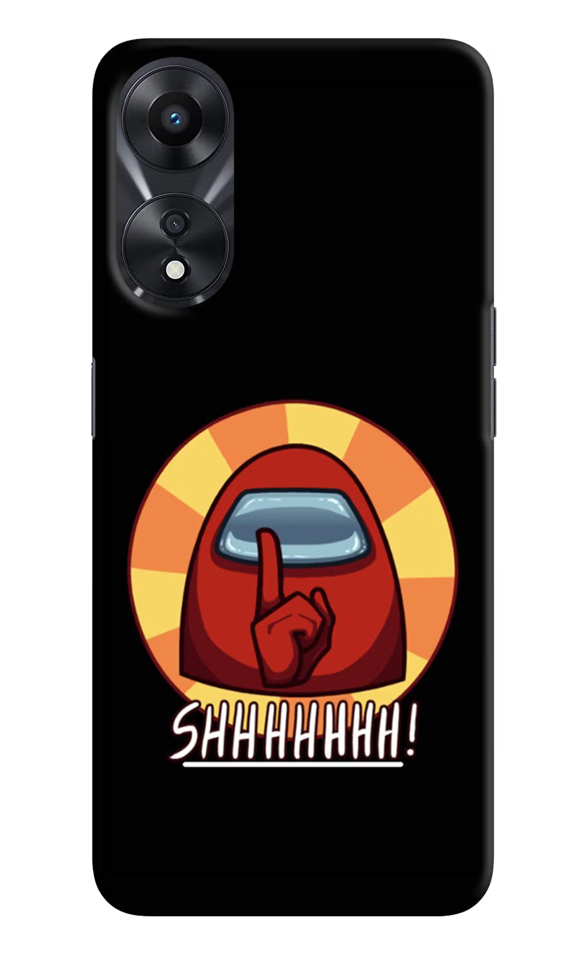 Among Us Shhh! Oppo A78 5G Hard Case Back Cover by Casekaro